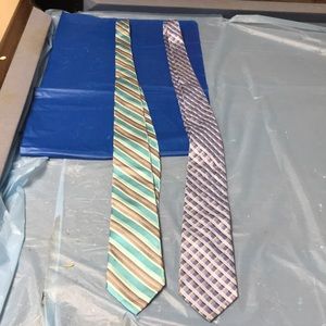 Calvin Klein ties 2x silk